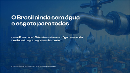 O Brasil ainda sem água e esgoto para todos